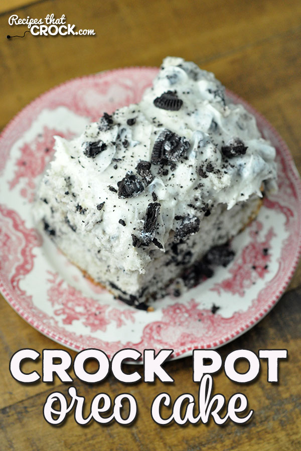 This Crock Pot Oreo Cake is rich, decadent and surprisingly easy to make! It is the perfect cake to make to treat you and yours or to bring to a potluck!