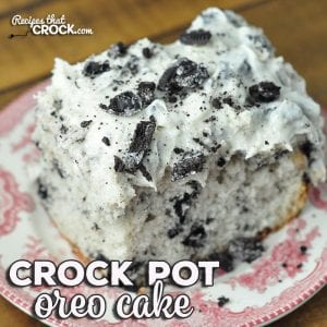 This Crock Pot Oreo Cake is rich, decadent and surprisingly easy to make! It is the perfect cake to make to treat you and yours or to bring to a potluck!