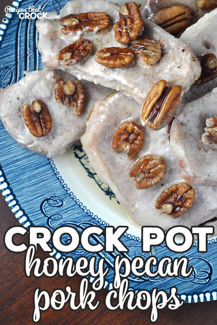 It doesn't get much easier than this Crock Pot Honey Pecan Pork Chops recipe! It is not only easy, but delicious! You are gonna love it!