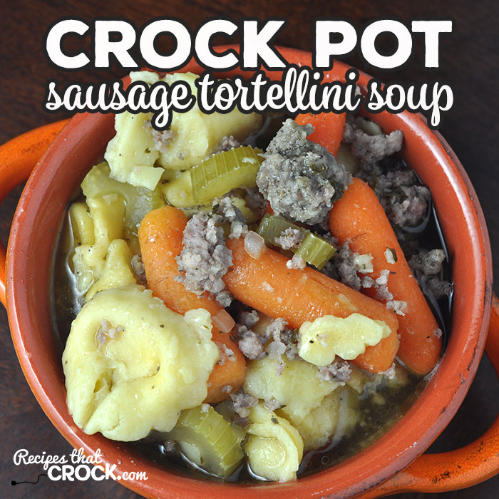 If you are looking for an easy to make, delicious tasting soup to fill you up, you need to give this Crock Pot Sausage Tortellini Soup a try!