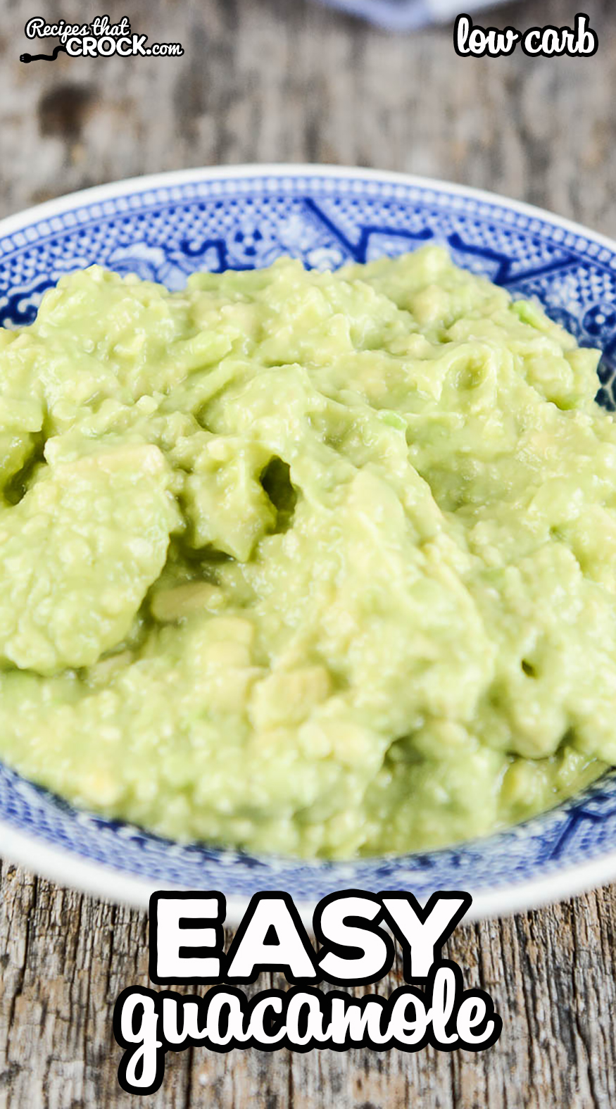 Are you looking for a simple way to make guacamole? This easy guacamole recipe is my go-to low carb recipe any time I am craving guac! It is so delicious and scale-able to feed a crowd if needed.