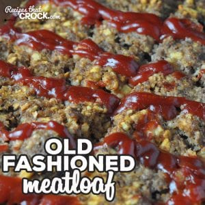 If you're looking for a delicious meatloaf recipe that'll have you dreaming of your mom or grandma's meatloaf, you have to try this Old Fashioned Meatloaf!