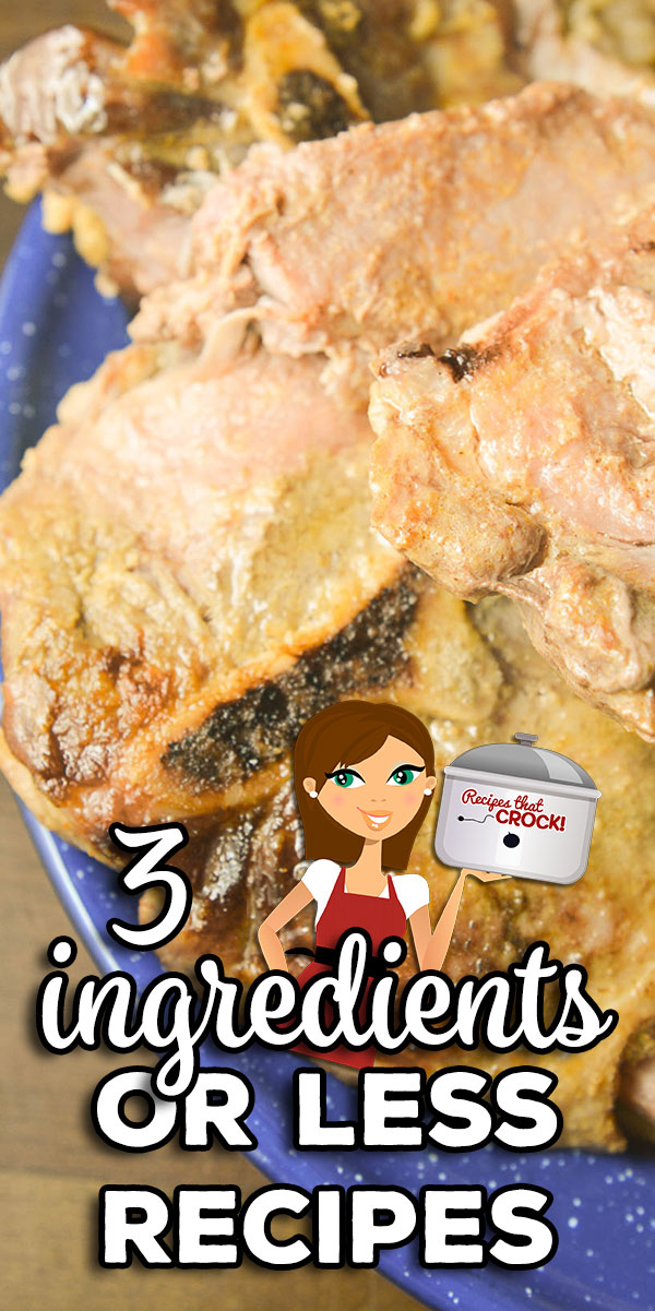 These are all 3 Ingredients or Less Recipes. Hopefully, you'll find some that have ingredients you have in your kitchen from these mains, sides & desserts!
