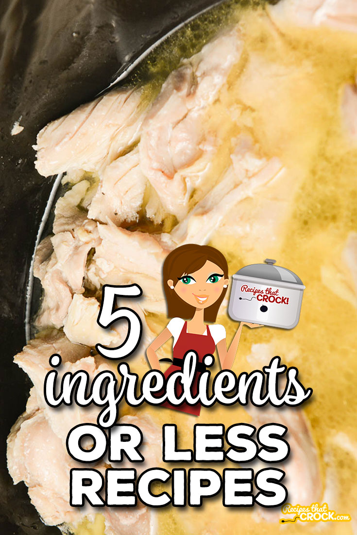 Sometimes we just need something easy in life. These 5 Ingredients or Less Recipes will make getting dinner on the table easier. You are going to love them!