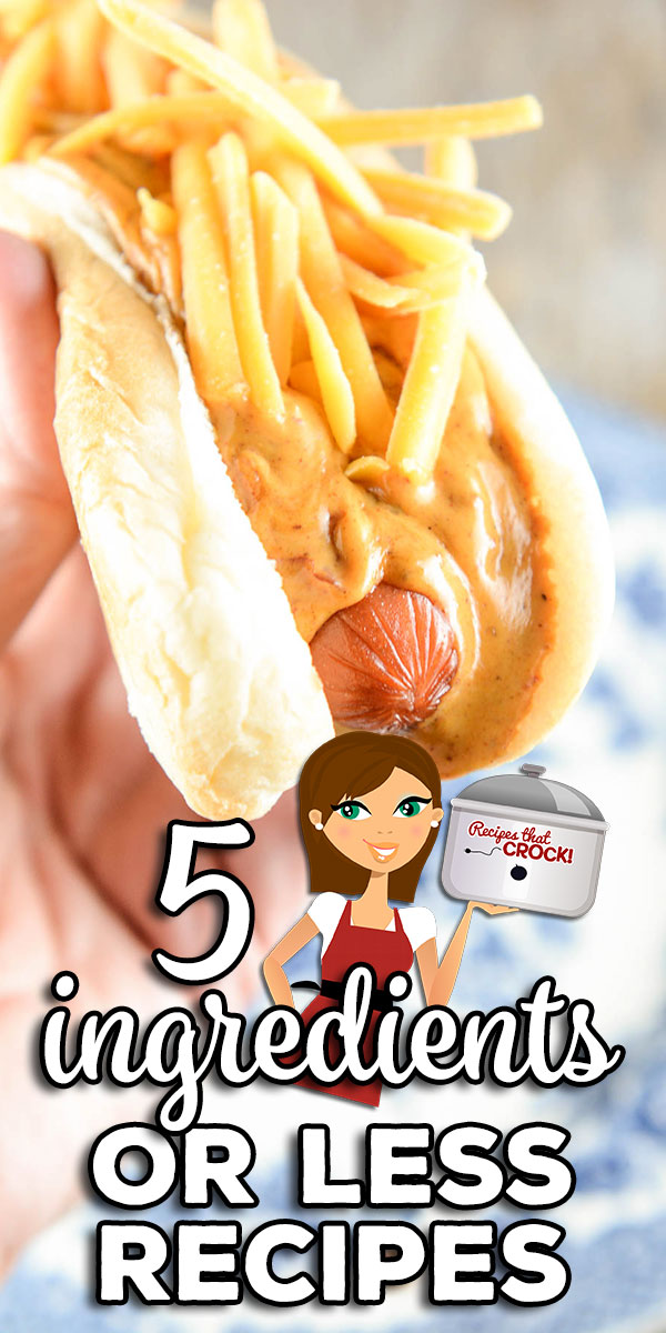 Sometimes we just need something easy in life. These 5 Ingredients or Less Recipes will make getting dinner on the table easier. You are going to love them!