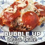 This Bubble Up Pizza Bake is the oven version of our Crock Pot Pizza Bake. It is a delicious and easy way to have homemade pizza on chaotic night!