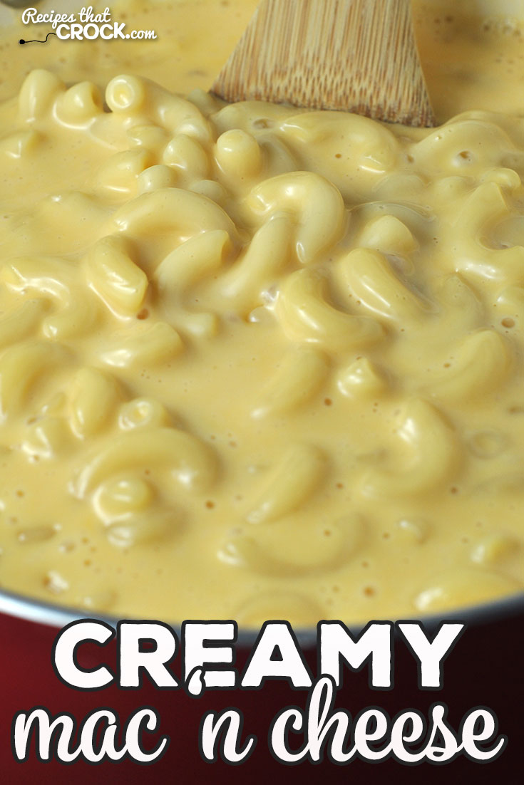 This Creamy Mac 'n Cheese for your stove is creamy, cheesy and so delicious! It is a cinch to make and is a great treat for you and yours! via @recipescrock
