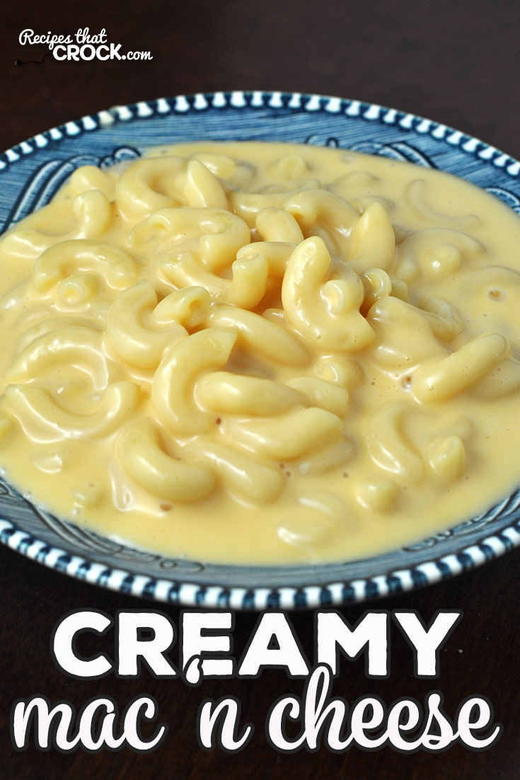 This Creamy Mac 'n Cheese for your stove is creamy, cheesy and so delicious! It is a cinch to make and is a great treat for you and yours! via @recipescrock