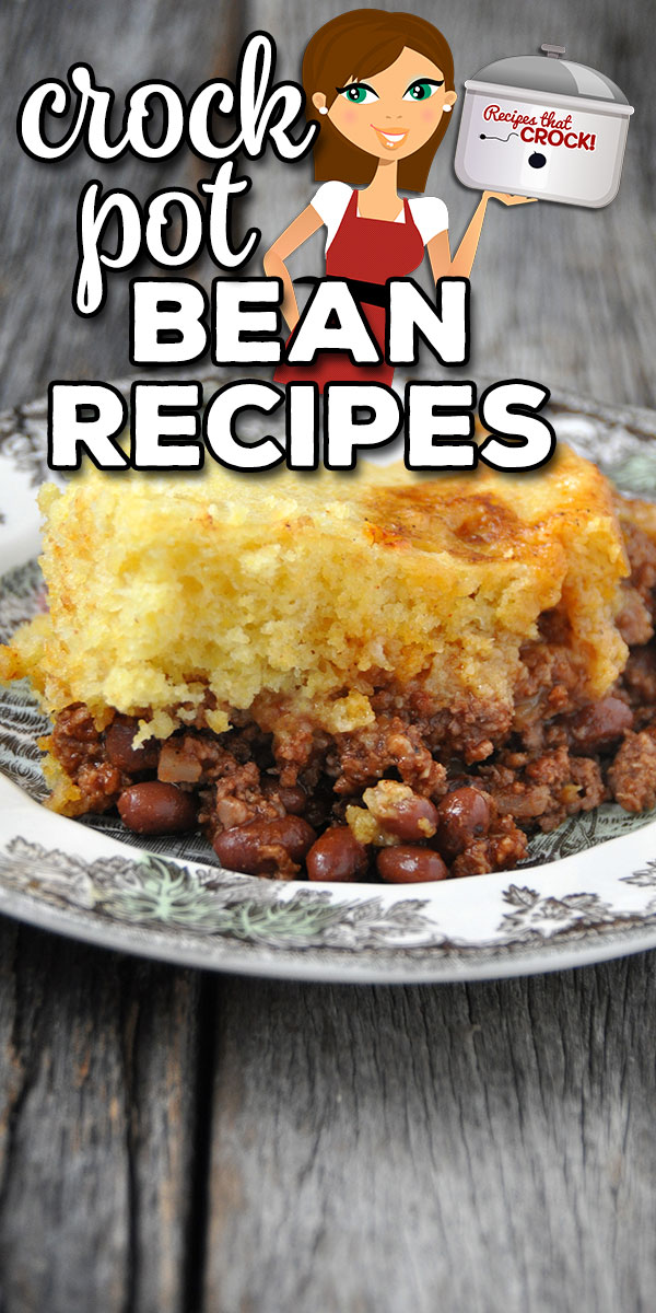 These Crock Pot Bean Recipes are sure to please! We have soups, mains, casseroles and side dishes! These easy, budget friendly recipes are delicious!