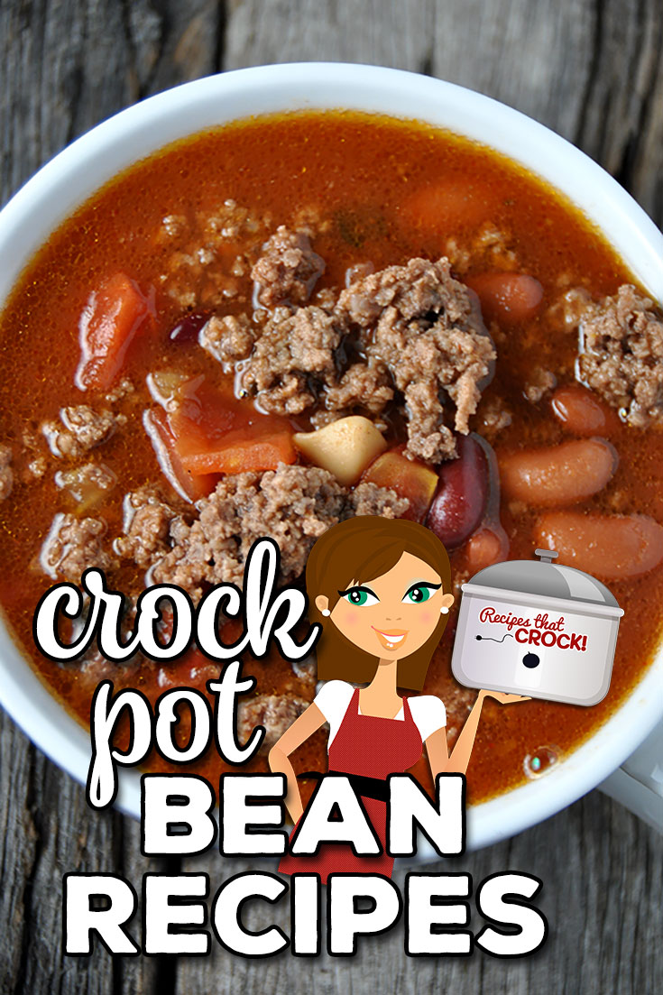 These Crock Pot Bean Recipes are sure to please! We have soups, mains, casseroles and side dishes! These easy, budget friendly recipes are delicious!
