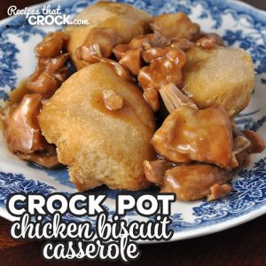 This Crock Pot Chicken Biscuit Casserole is a delicious comfort food recipe based on our beloved Crock Pot Hamburger Casserole. It is delicious and comforting!