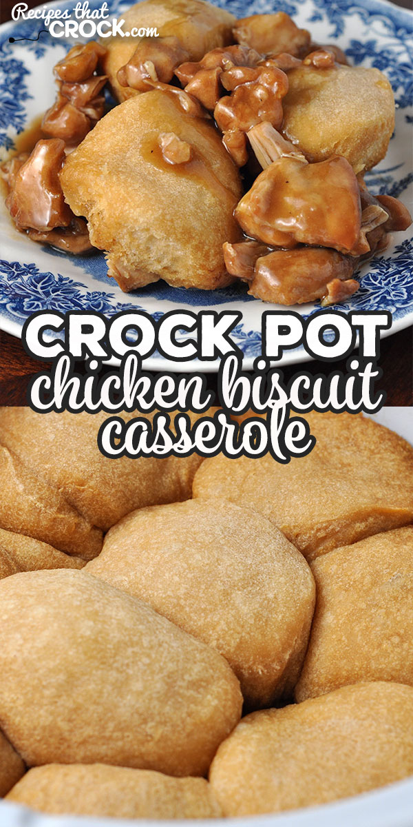This Crock Pot Chicken Biscuit Casserole is a delicious comfort food recipe based on our beloved Crock Pot Hamburger Casserole. It is delicious and comforting!