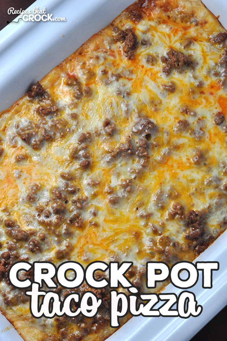This Crock Pot Taco Pizza is so easy and such a treat! It cooks up quickly, so you can enjoy it even on a weeknight! I am positive you WILL enjoy it! Yum! via @recipescrock
 via @recipescrock