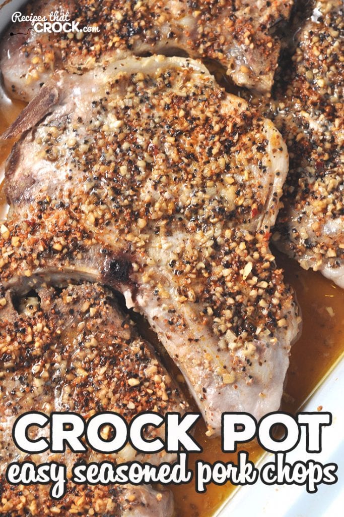 If you are looking for a quick, easy recipe that gives you flavorful and juicy pork chops, this Easy Crock Pot Seasoned Pork Chops is for you! So delicious!