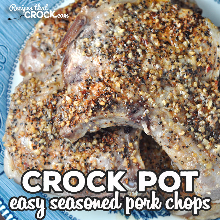 If you are looking for a quick, easy recipe that gives you flavorful and juicy pork chops, this Easy Crock Pot Seasoned Pork Chops is for you! So delicious!