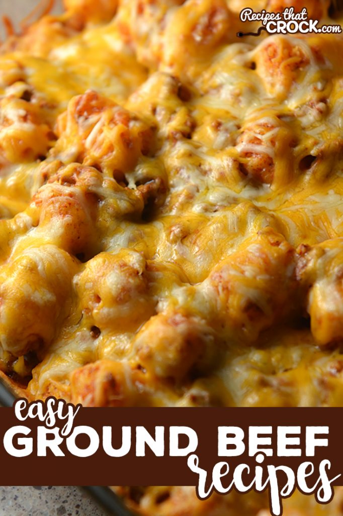 Are you looking for Easy Ground Beef Recipes for your crock pot, instant pot, air fryer or oven? Here is a list of our tried and true favorites including low carb dishes like Stuffed Pepper Soup, Taco Chili and Crustless Pizza, as well as kid-friendly recipes such as Chili Mac Casserole, Sloppy Joe Soup and Taco Tater Tot Casserole
