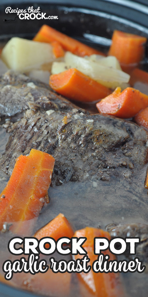 Are you looking for a delicious one-pot meal that everyone will love? This Garlic Crock Pot Roast Dinner is flavorful and filling! via @recipescrock