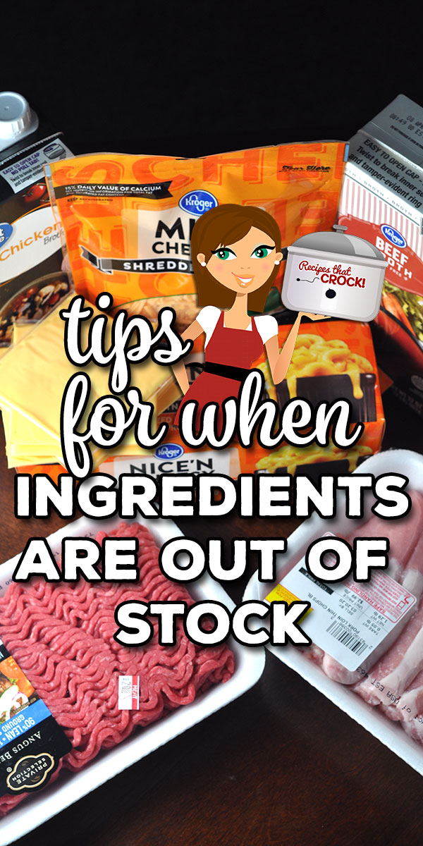 If the ingredient you need is just not available! What are you to do? What substitutions work? Check out these great tips for substitutions! via @recipescrock