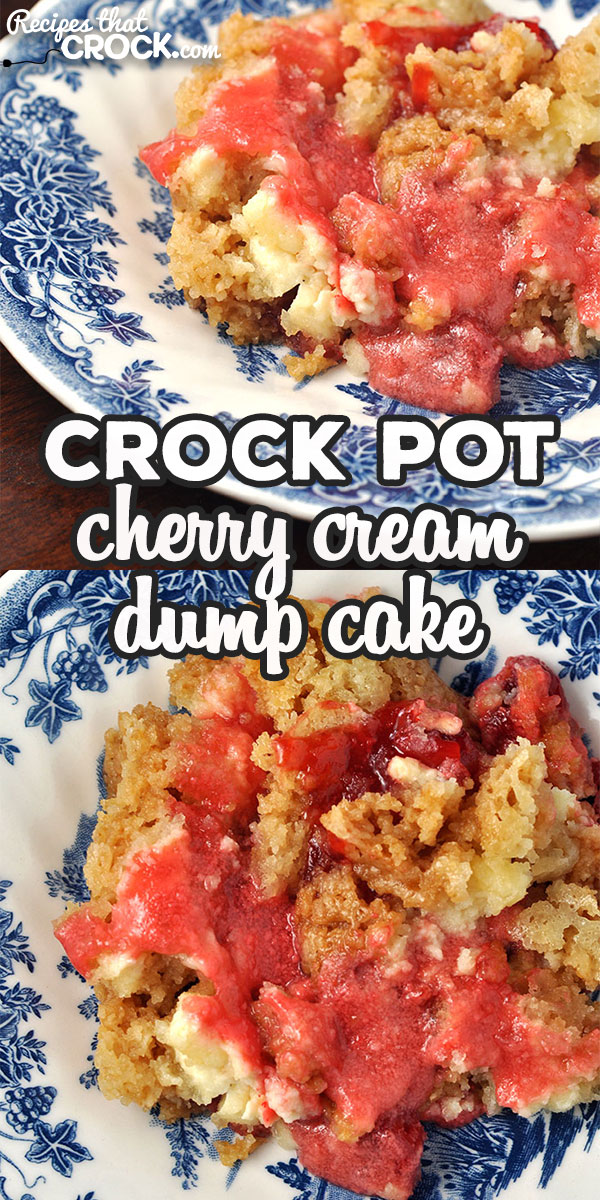 This Crock Pot Cherry Cream Dump Cake is a treat that tastes absolutely divine! Even better, it's a dump cake! So it is super easy to make and tastes great! via @recipescrock