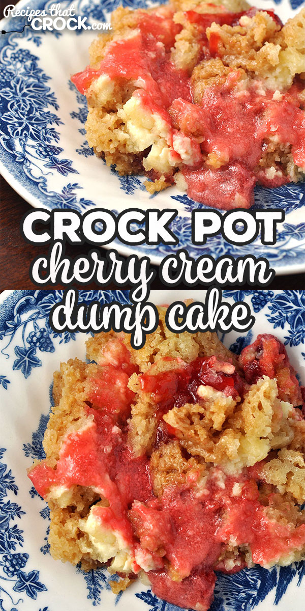 This Crock Pot Cherry Cream Dump Cake is a treat that tastes absolutely divine! Even better, it's a dump cake! So it is super easy to make and tastes great! via @recipescrock