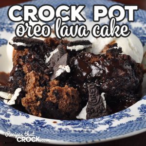 This Crock Pot Oreo Lava Cake is simple to make and so delicious! With it being a lava cake, your chocolate syrup is already with the cake! So yummy!