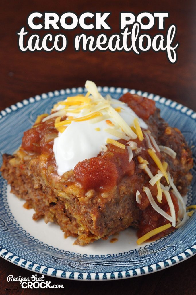 Folks, I have a treat for you! This Crock Pot Taco Meatloaf is easy, cooks up fast and has phenomenal flavor! You can even dress it up with your favorite taco toppings!