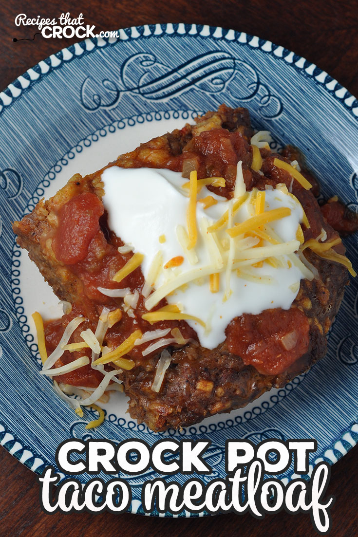 Folks, I have a treat for you! This Crock Pot Taco Meatloaf is easy, cooks up fast and has phenomenal flavor! You can even dress it up with your favorite taco toppings! via @recipescrock