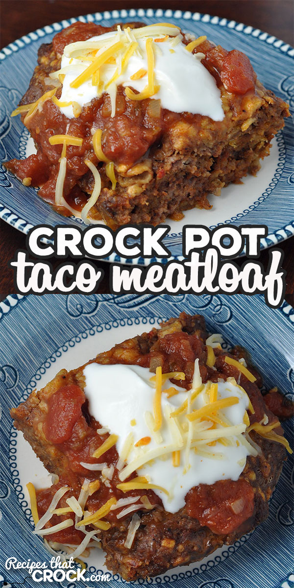 Folks, I have a treat for you! This Crock Pot Taco Meatloaf is easy, cooks up fast and has phenomenal flavor! You can even dress it up with your favorite taco toppings! via @recipescrock