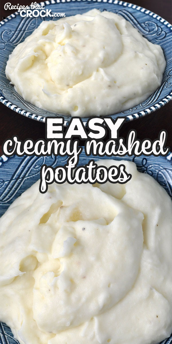 This Easy Creamy Mashed Potatoes recipe is a stove top variation of our beloved Crock Pot No Boil Mashed Potatoes. They are creamy and delicious!