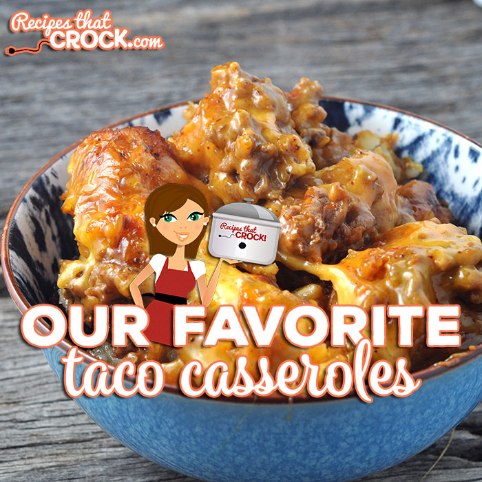Are you in the mood for a delicious casserole that your entire family will love? Then you don't want to miss Our Favorite Taco Casseroles. Delicious and easy!
