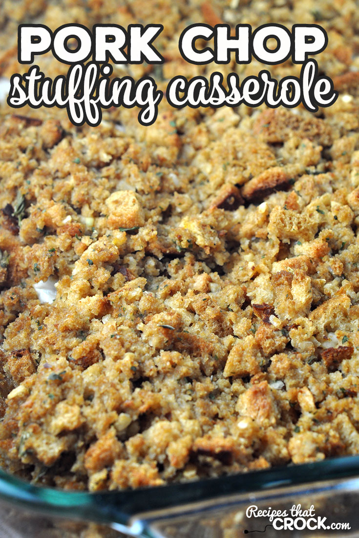 This Pork Chop Stuffing Casserole recipe for your oven is a delicious comfort food recipe that is simple to make and done in under and hour start to finish!