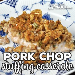 This Pork Chop Stuffing Casserole recipe for your oven is a delicious comfort food recipe that is simple to make and done in under and hour start to finish!