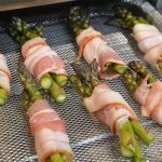 Asparagus wrapped in bacon