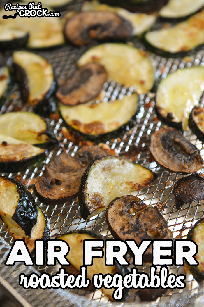 Air Fryer Roasted Vegetables are an easy recipe to toss in your air fryer and enjoy as a savory side dish for just about any meal. We like to make these in our traditional air fryer, Ninja Foodi and Ninja Foodi Air Fry Oven. via @recipescrock