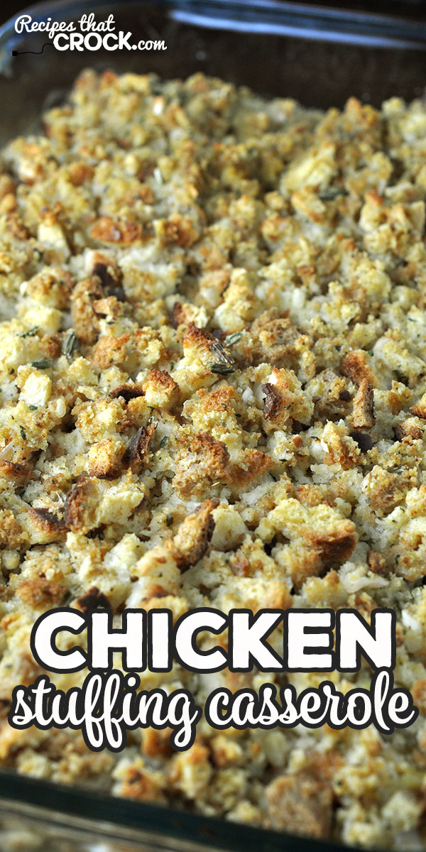 This Chicken Stuffing Casserole recipe for your oven gives you a flavorful dish in less than an hour start to finish. It is absolutely delicious!