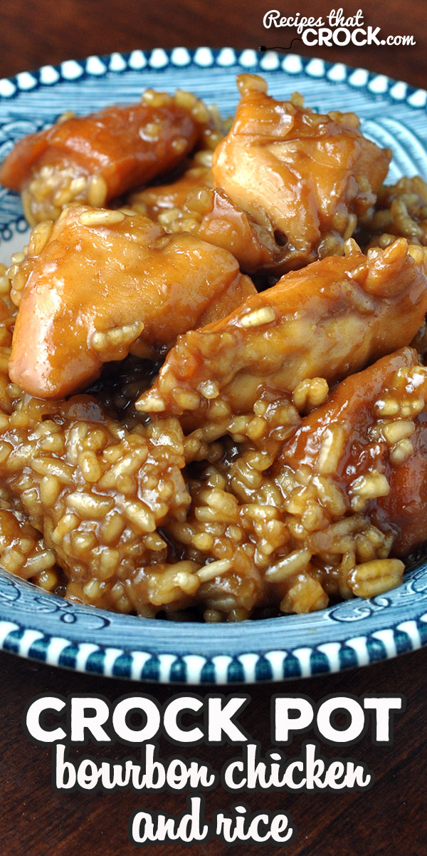 This Crock Pot Bourbon Chicken and Rice recipe is delicious, quick and easy! I took our favorite Crock Pot Bourbon Chicken Recipe and took it up a notch! via @recipescrock