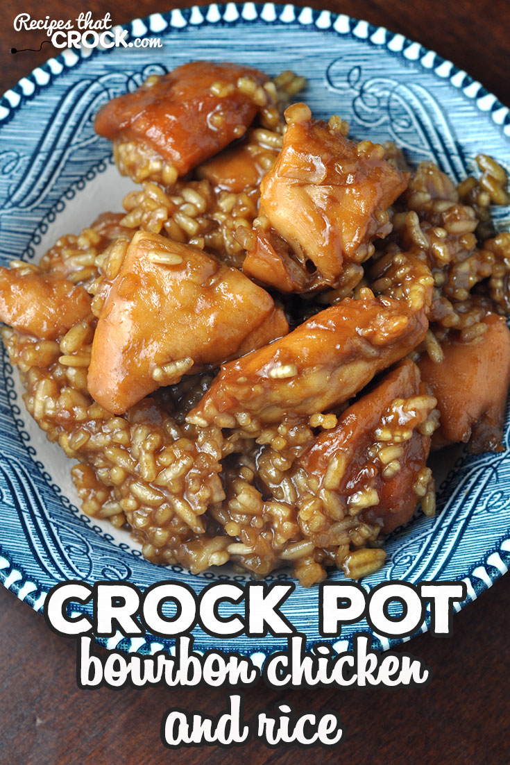 This Crock Pot Bourbon Chicken and Rice recipe is delicious, quick and easy! I took our favorite Crock Pot Bourbon Chicken Recipe and took it up a notch! via @recipescrock