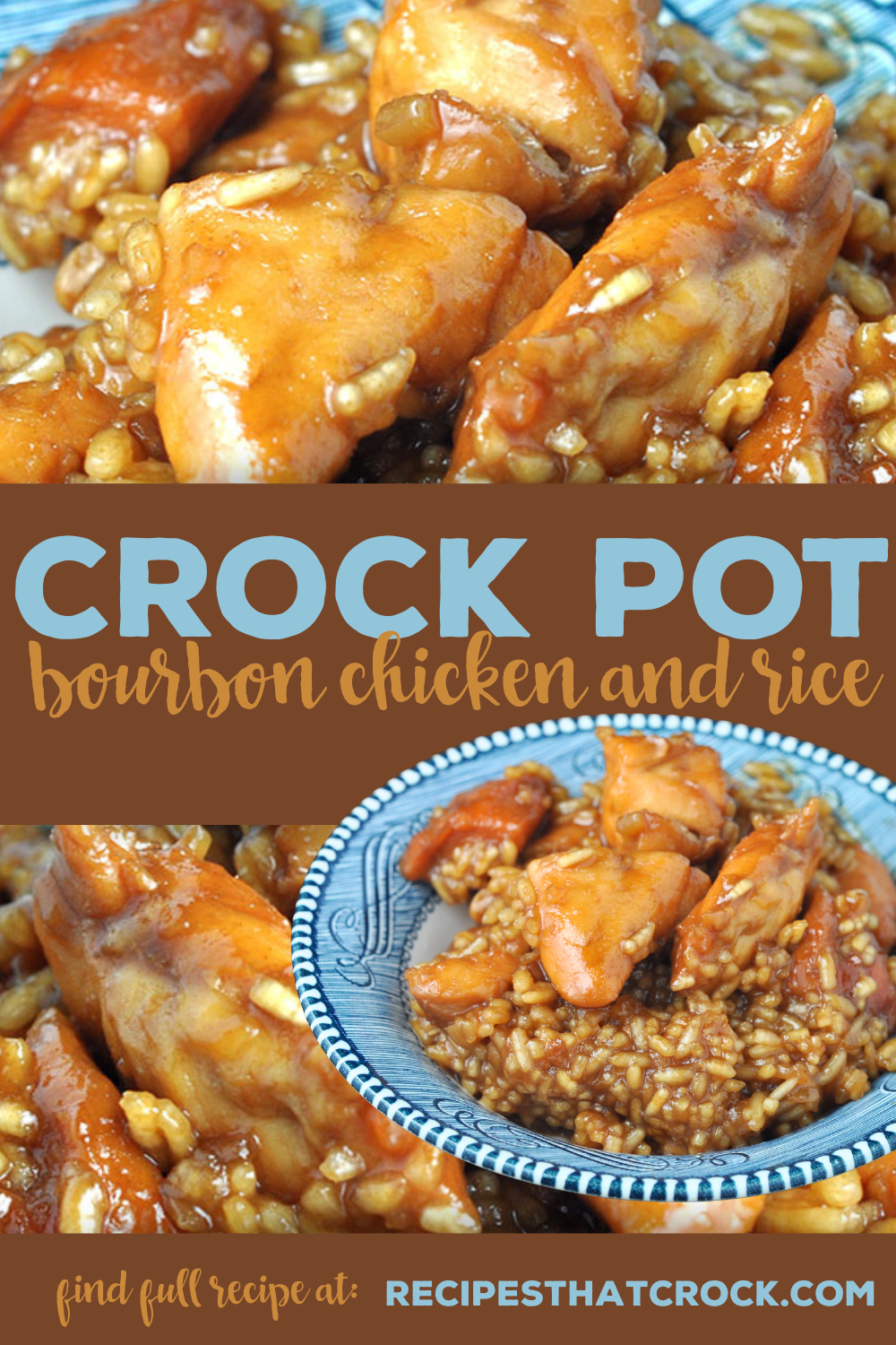 This Crock Pot Bourbon Chicken and Rice recipe is delicious, quick and easy! Our tried and true Crock Pot Bourbon Chicken Recipe slow cooked with rice to make a one pot meal!
