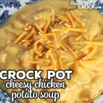 This Crock Pot Cheesy Chicken Potato Soup recipe is super easy and delicious! Everyone at your table from the youngest to oldest will love it!