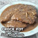 Recipes do not get much easier or delicious than this Crock Pot Poor Man's Steak with Gravy! It is sure to become an instant family favorite!