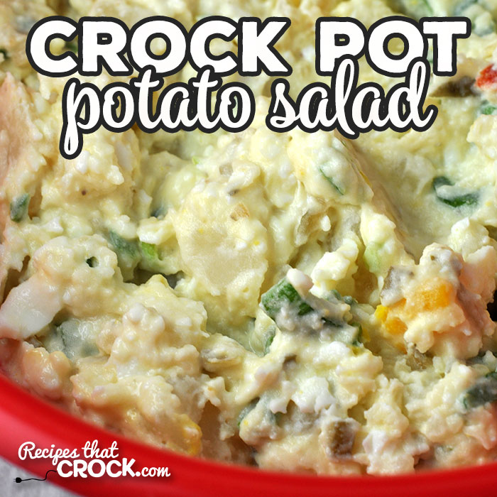 This Crock Pot Potato Salad is super easy to make and has an amazing flavor! The secret? The recipe is my Grammas! Everyone will want your recipe!