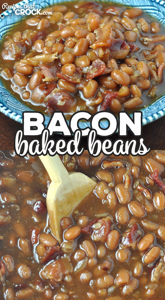 This Bacon Baked Beans recipe for your stove top is adapted from our reader favorite Crock Pot Bacon Baked Beans recipe. Easy and delicious! via @recipescrock