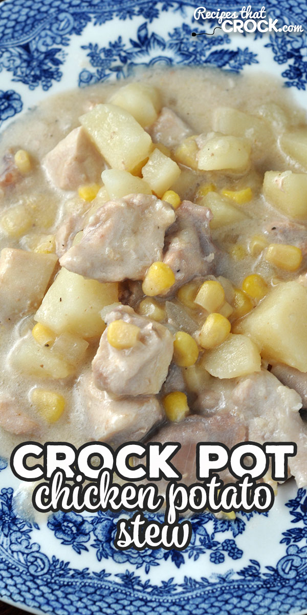 This Crock Pot Chicken Potato Stew is easy, delicious and a one-pot meal you are going to want to have for dinner over and over! via @recipescrock