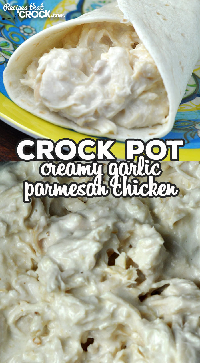 Does anyone else love a simple recipe that has incredible flavor? This Crock Pot Creamy Garlic Parmesan Chicken is one you have to try! It is amazing! via @recipescrock