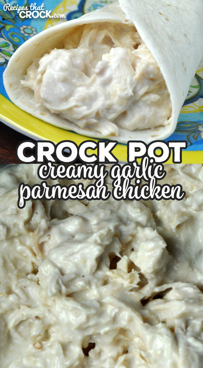 Does anyone else love a simple recipe that has incredible flavor? This Crock Pot Creamy Garlic Parmesan Chicken is one you have to try! It is amazing!