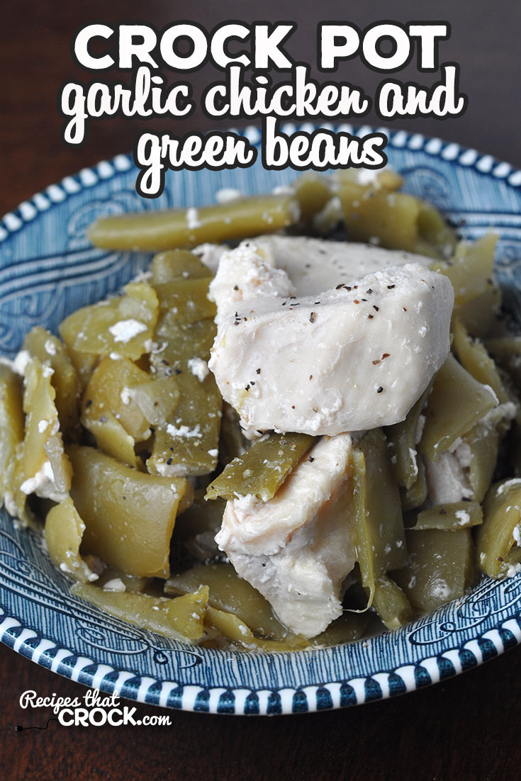 This Crock Pot Garlic Chicken and Green Beans recipe is super simple and a delicious combination of two favorite foods! You are going to love it! via @recipescrock