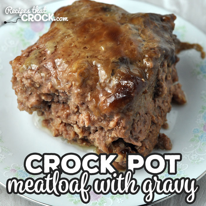 This Crock Pot Meatloaf with Gravy is perfection. The meatloaf makes its own gravy, is so simple to throw together and has phenomenal flavor!
