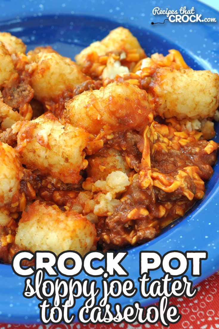 This Crock Pot Sloppy Joe Tater Tot Cassserole is a one-pot, delectable dish! It is easy to put throw together and an immediate crowd pleaser!