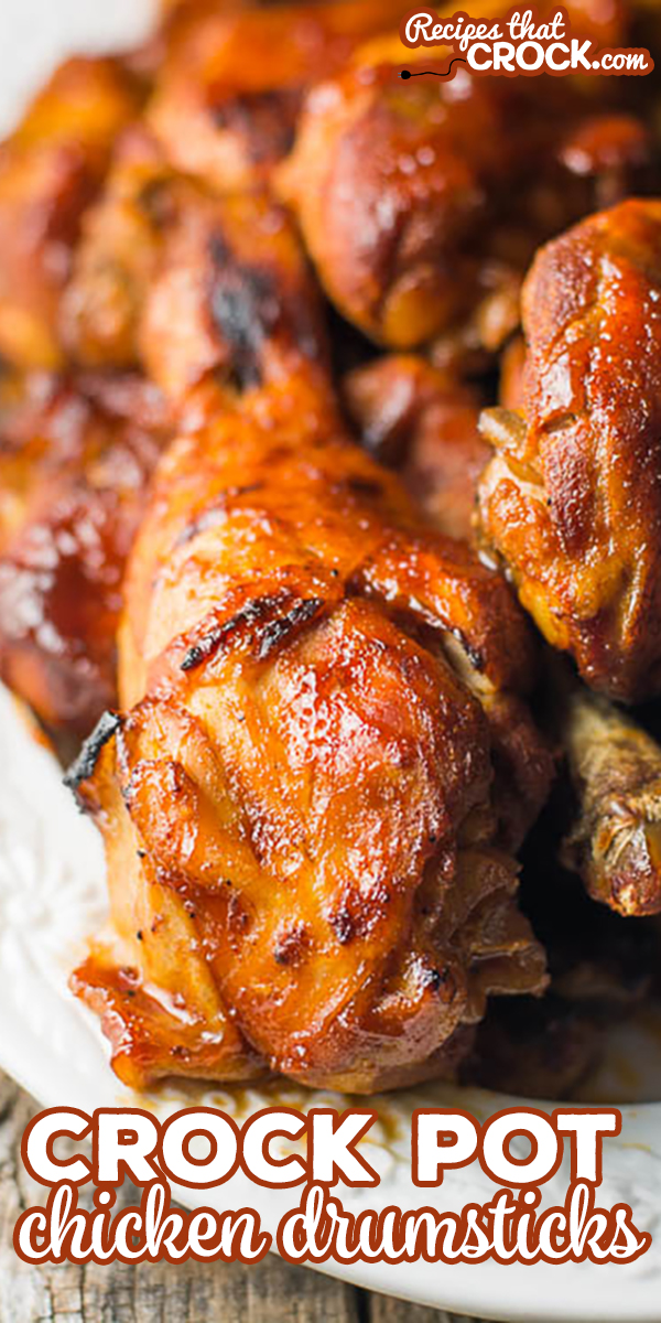 Crock Pot Chicken Drumstick Recipe: Easy crock pot recipe for chicken legs. So flavorful and our trick to getting that off the grill taste! via @recipescrock