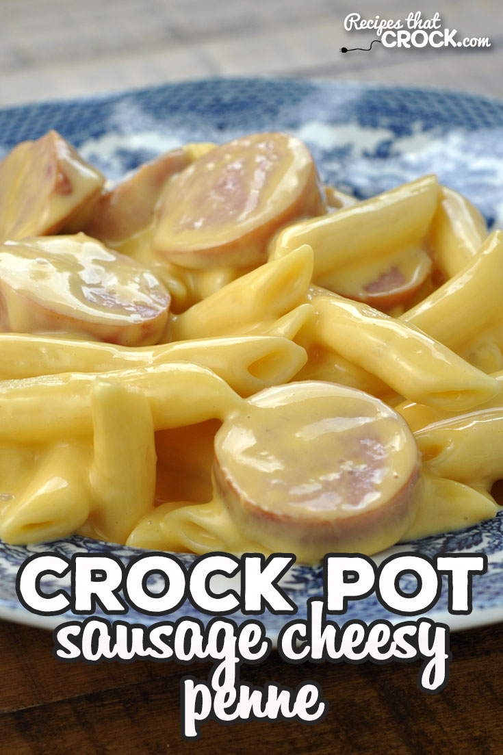 This Crock Pot Sausage Cheesy Penne recipe is modified from our reader favorite Crock Pot Cheesy Rotini recipe. It takes it up a level making delicious side dish an incredible main dish! So yummy! via @recipescrock